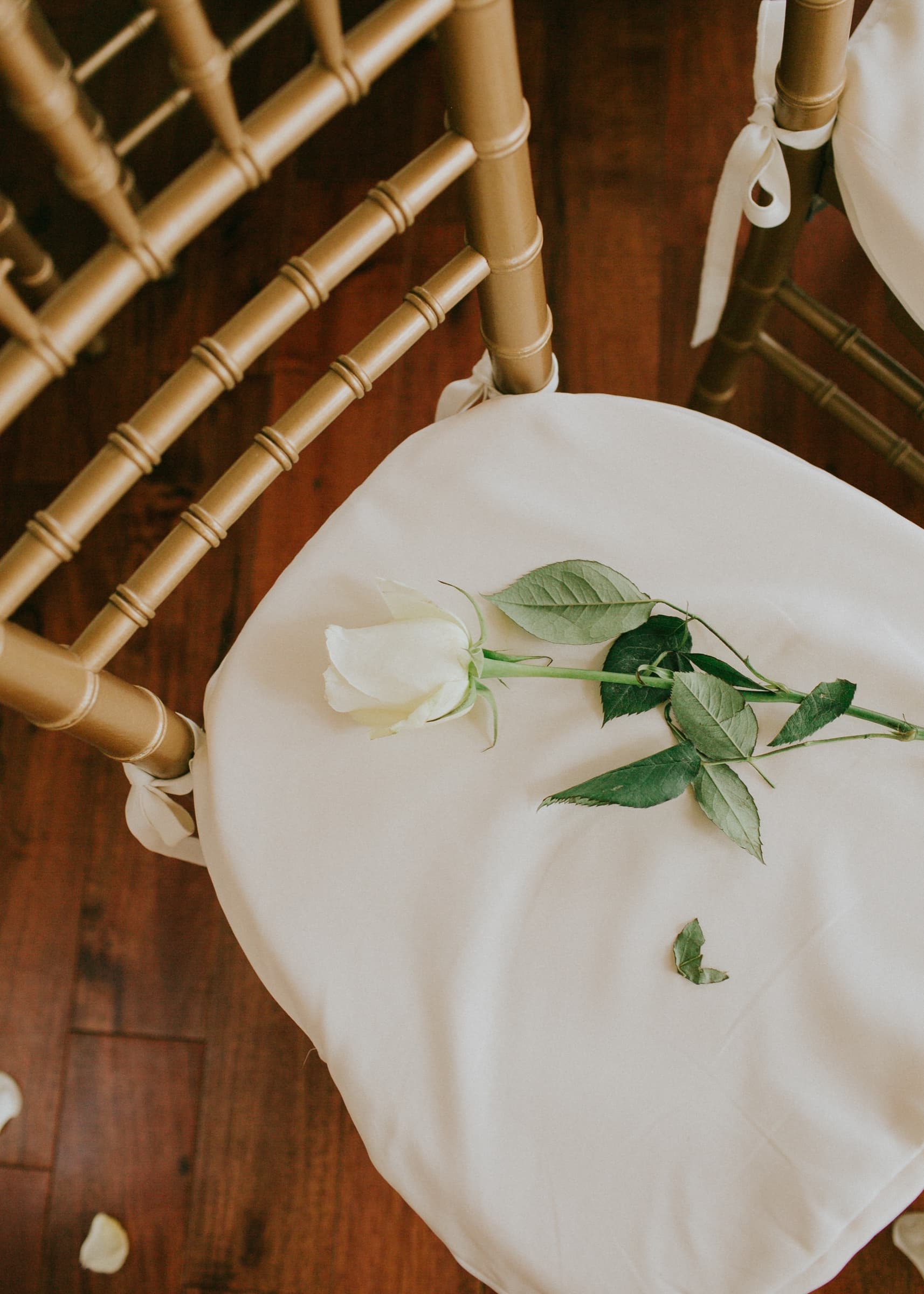 Wedding ceremony setup inside the dome home at Azura