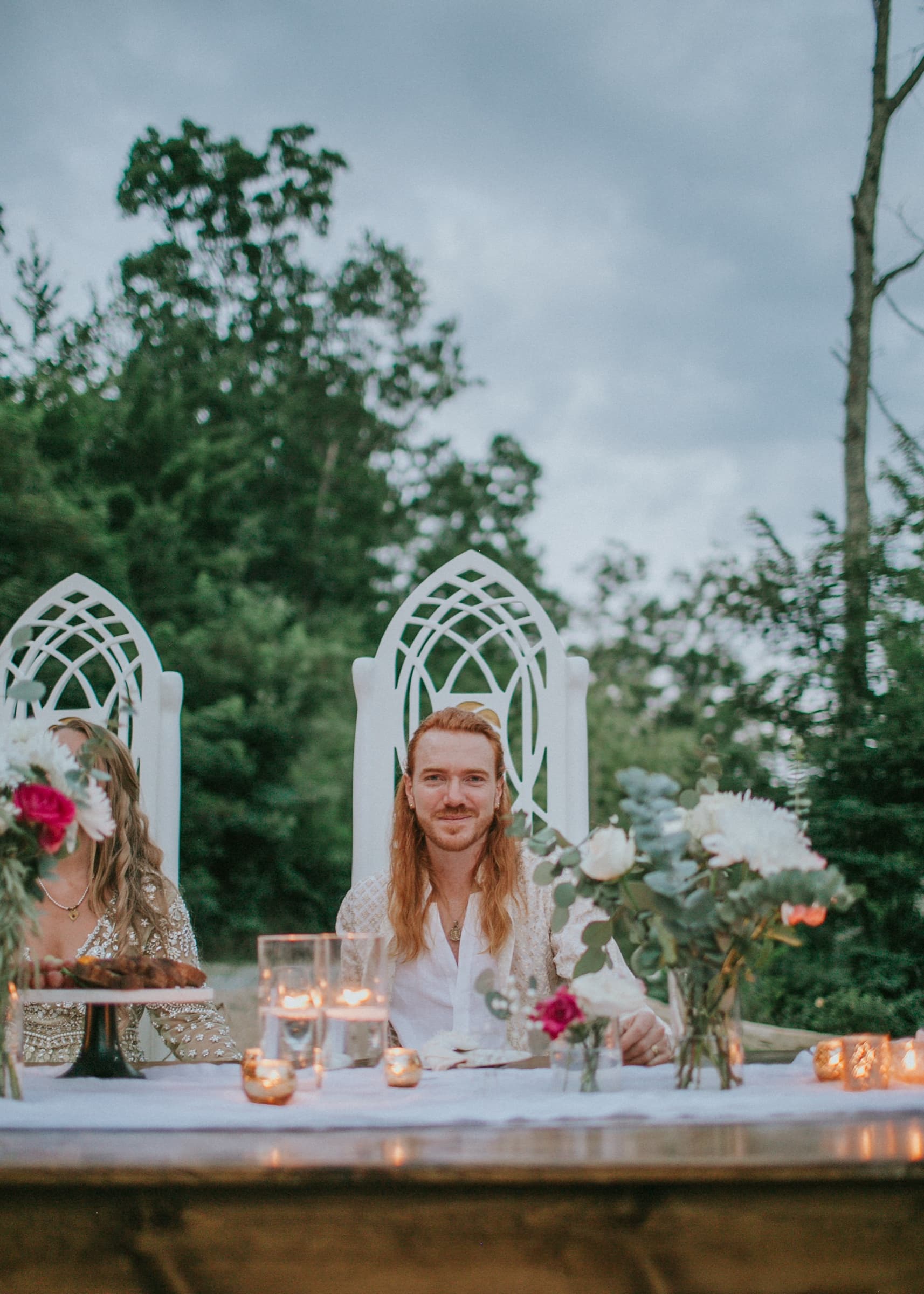 Wedding celebration and open-air reception on the Azura estate